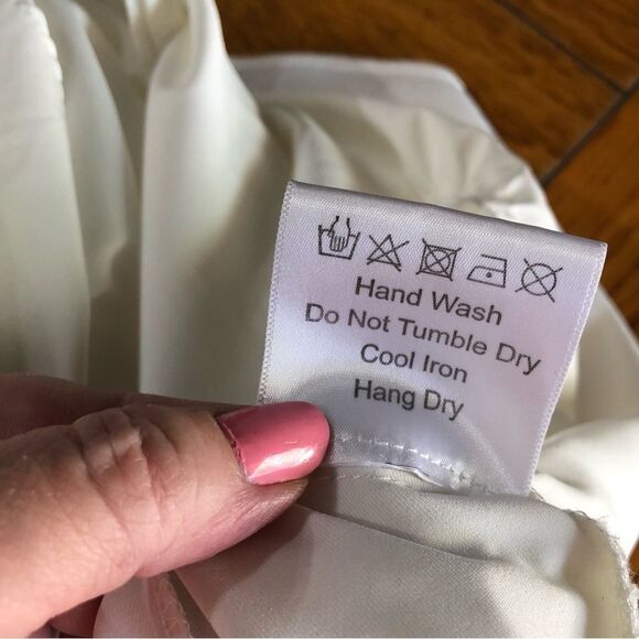 Anthropologie OPT Square Neck Ruched Sleeve Ruffle Hem MIDI Dress- S - Picture 14 of 14